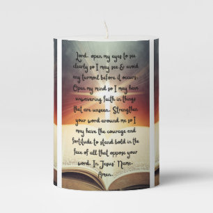 A Daily Prayer For Clarity Pillar Candle