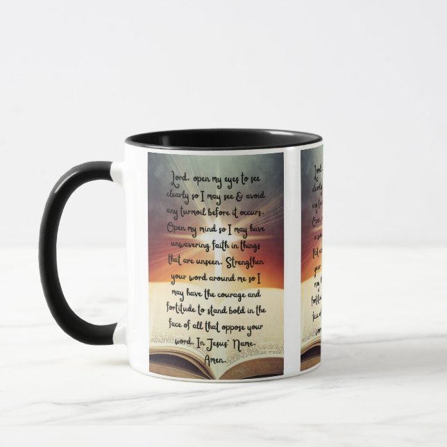 A Daily Prayer For Clarity Two-Tone Mug (Left)