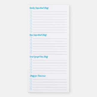 A Daily Priorities List Magnetic Notepad