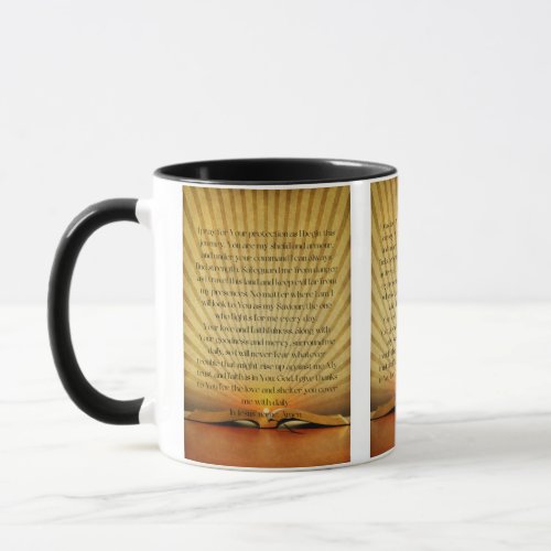 A Daily Protection Prayer Gold Two_Tone Mug