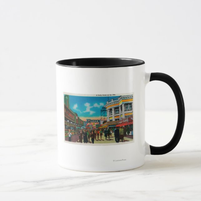 A daily scene on the Pike, Long Beach Mug (Right)