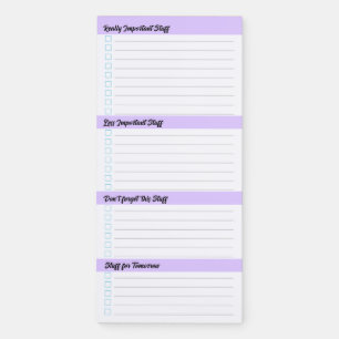 A Daily To Do List Magnetic Notepad