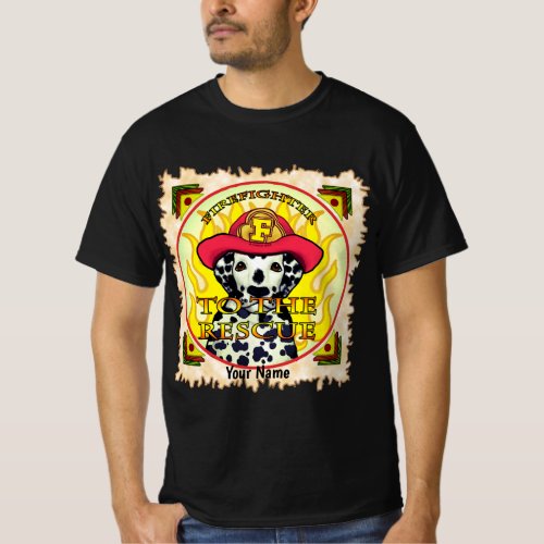A Dalmatian Firefighter custom T_Shirt
