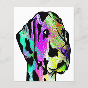 A Dalmatian Which Is Brightly Colored Flyer