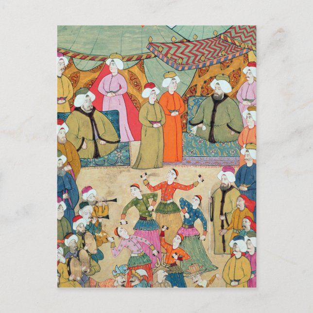 A Dance for the Pleasure of Sultan Ahmet III Postcard (Front)