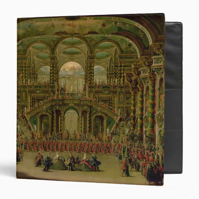 A Dance in a Baroque Rococo Palace 3 Ring Binder (Front/Inside)