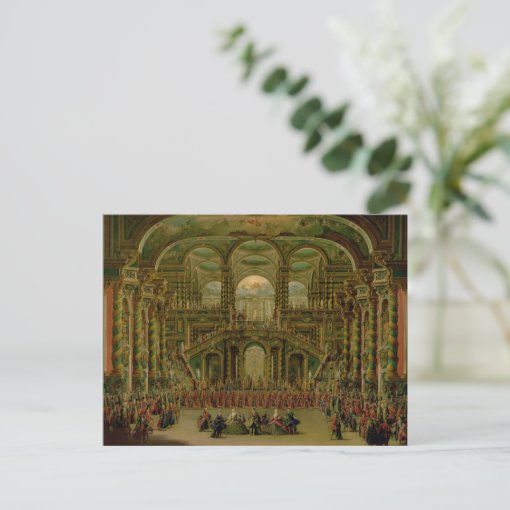 A Dance in a Baroque Rococo Palace Postcard | Zazzle