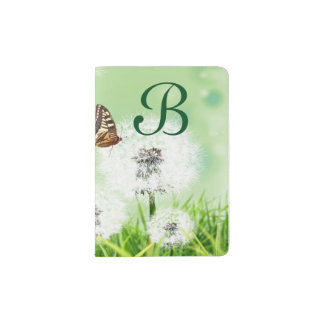 A Dandelion Butterfly Passport Holder
