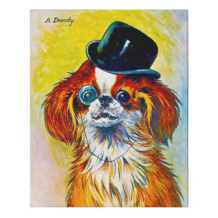 A Dandy by Louis Wain Faux Canvas Print