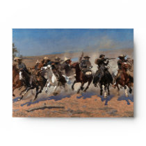 A Dash for the Timber by Frederic Remington Envelope