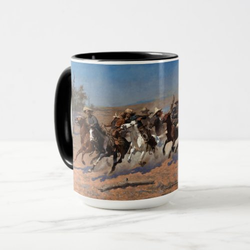 A Dash for the Timber by Frederic Remington Mug