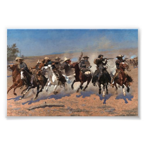 A Dash for the Timber by Frederic Remington Photo Print