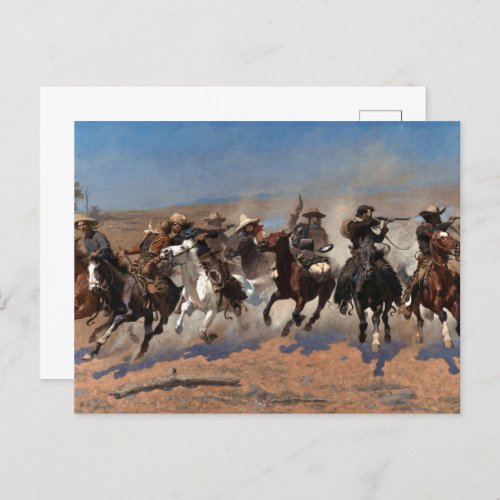 A Dash for the Timber by Frederic Remington Postcard