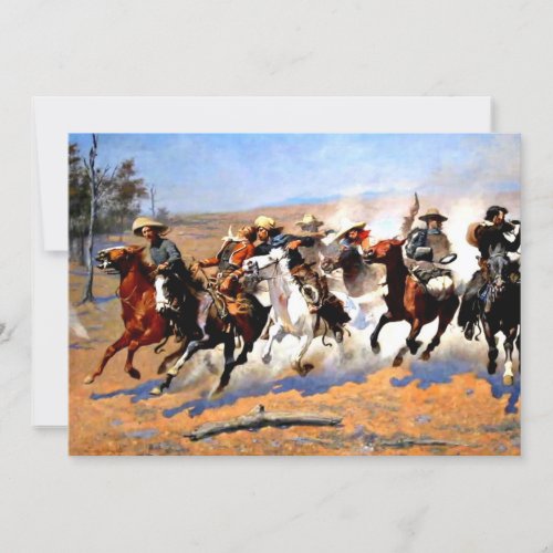 A Dash for the Timber by  Frederick Remington Card