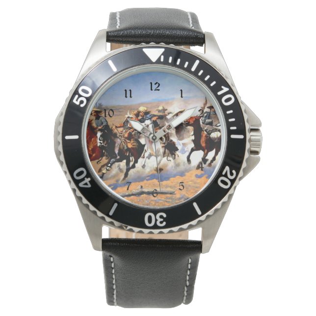 A Dash for the Timber, Frederic Remington, Watch (Front)