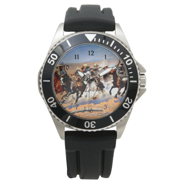 A Dash for the Timber, Frederic Remington, Watch (Front)