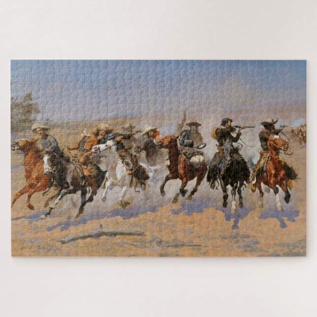 A Dash for the Timber Jigsaw Puzzle (Horizontal)