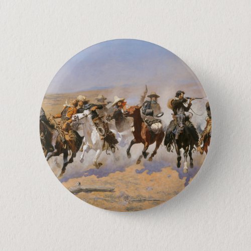 A Dash For Timber By Frederick Remington Button
