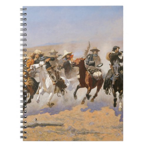 A Dash For Timber By Frederick Remington Notebook