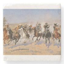 A Dash For Timber By Frederick Remington Stone Coaster