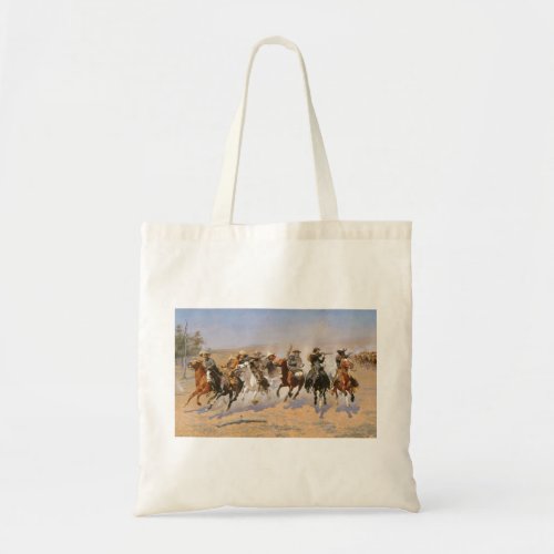 A Dash For Timber By Frederick Remington Tote Bag