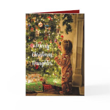 A DAUGHTER GROWN CHRISTMAS CARD