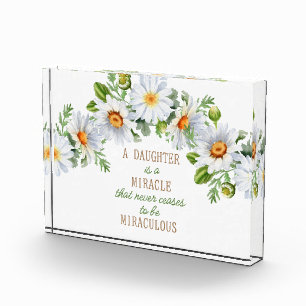 A Daughter Is A Miracle Photo Block