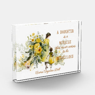 A Daughter Is A Miracle Photo Block