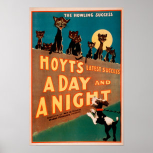 "A Day and a Night" Cats and Dogs Musical Poster