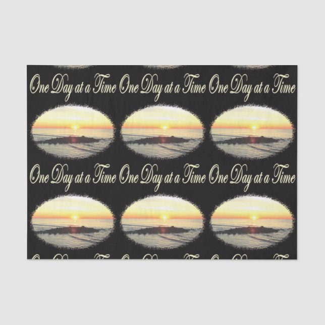 A DAY AT A TIME SUNRISE PHOTO TISSUE PAPER (Front)