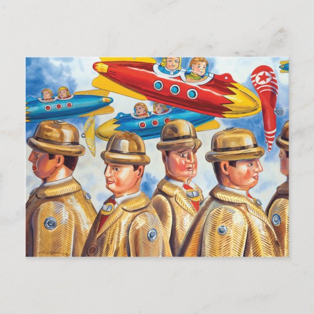 "A Day at the Airport" Postcard (Front)