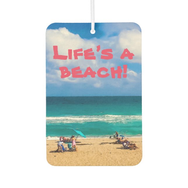 A Day at the Beach Air Freshener (Front)