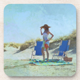 A Day at the Beach Beverage Coaster