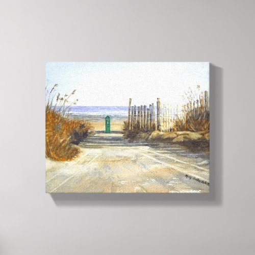 A Day at the Beach Canvas Print