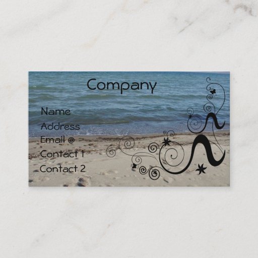 Customizable a day at the beach-Customize it Business Card