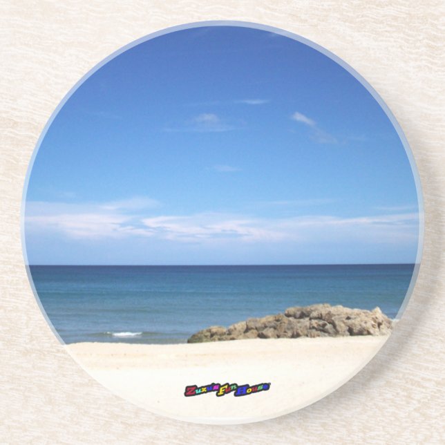 A Day At The Beach Drink Coaster (Front)