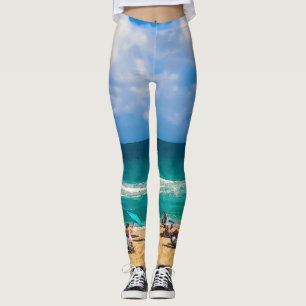 A Day at the Beach Leggings