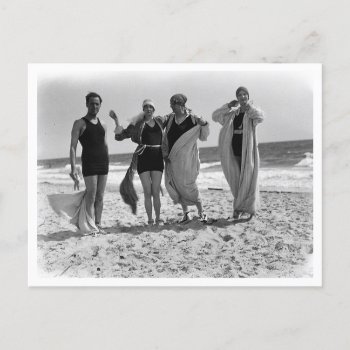 A Day At The Beach  Long Island  New York Vintage Postcard by markomundo at Zazzle