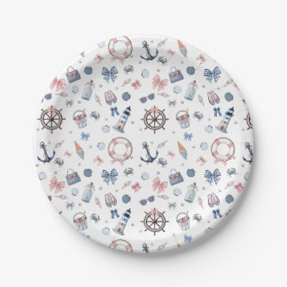 A Day At The Beach! Paper Plates