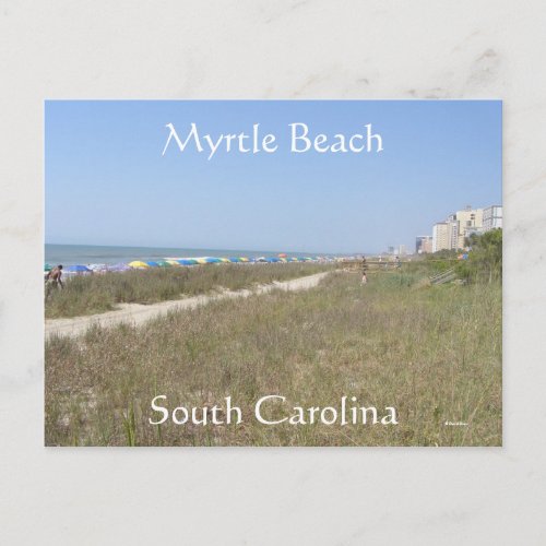 A Day At the Beach Postcard