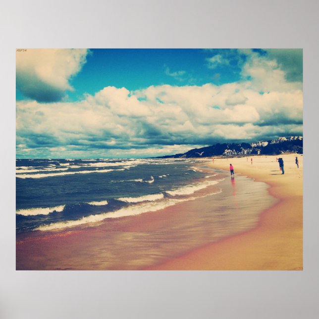 A Day At The Beach Poster (Front)