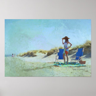 A Day at the Beach Print