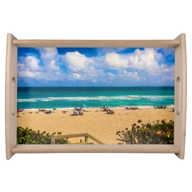 A Day at the Beach Serving Tray (Front)