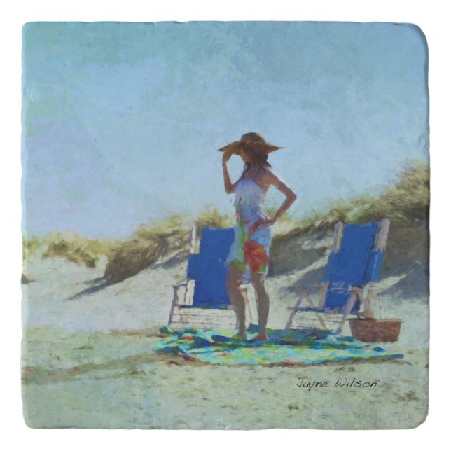 A Day at the Beach Trivet (Front)