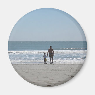 A day at the beach with dad magnet