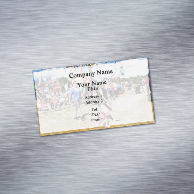 A Day at the Fair Business Card Magnet (In Situ)