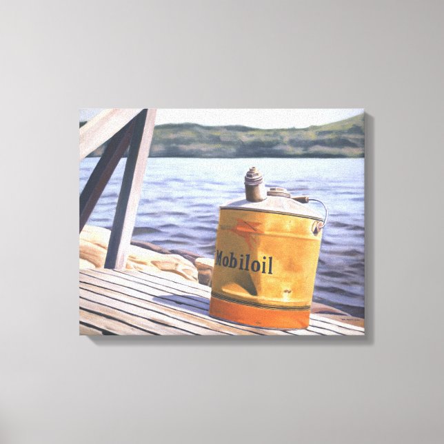 A Day at the Lake 1996 Canvas Print (Front)