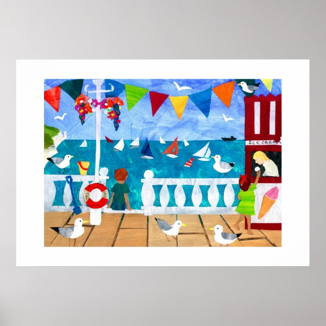 A Day at the Seaside Poster (Front)