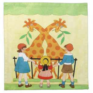 A Day At The Zoo Napkin