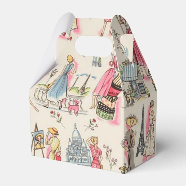 A Day in Paris Favor Boxes (Front Side)